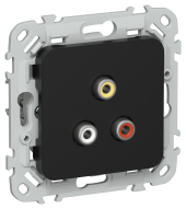 FLITE Розетка RCA РАрса-ФлЧ черный IEK, FI-R10-K02 FLITE Розетка RCA РАрса-ФлЧ черный IEK, FI-R10-K02