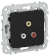 IEK FLITE Розетка RCA РАрса-ФлЧ черный IEK, FI-R10-K02