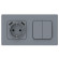 IEK FLITE Розетка 1-местная с заземлением с защитными шторками 16А с USB A+A 3,1А РСЮша11-0-ФлМ маренго IEK, FI-R14-16-U21-D31-K35