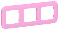 FLITE Рамка 3-местная РУ-3-А-ФлПр пурпурный IEK, FI-M32-31-20-K99