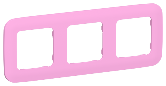 IEK FLITE Рамка 3-местная РУ-3-А-ФлПр пурпурный IEK, FI-M32-31-20-K99