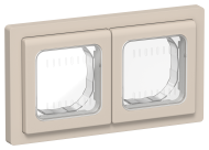 FLITE Рамка 2-местная IP55 Рпро-2-55-ФлЛ льняной IEK, FI-M20-32-55-K88