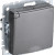 BRITE Розетка 1-местная с заземлением с защитными шторками и крышкой 16А IP44 РСбш10-3-44-БрС сталь IEK, BR-R16-16-44-K46