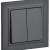 BRITE Выключатель 2-клавишный 10А в сборе ВСР10-2-0-БрГ графит IEK, BR-V20-0-10-K53-F