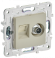 IEK SKANDY Розетка двойная TV+RJ45 кат.5E SK-A14B бежевый , SK-AK20-1-K10