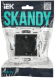 IEK SKANDY Розетка с заземлением с защитными шторками 16А безвинтовое крепление SK-R06Bl черный , SK-R14-16-1-K02