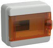TEKFOR Корпус пластиковый КМПн-8 IP65 оранжевая прозрачная дверь IEK, TF5-KP72-N-08-65-K03-K09
