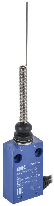 Выключатель концевой C6N-169 гибкий пружинный стрержень IP67 IEK, KKV12-P169-1-67