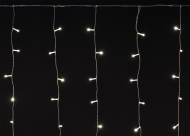 LIGHTING Гирлянда бахрома 4,5х0,7м 200 светодиодов теплый белый свет IP44 прозрачный шнур 3м 230В мерцание транзит IEK, LGDU321-1-200-L3-T-S-44