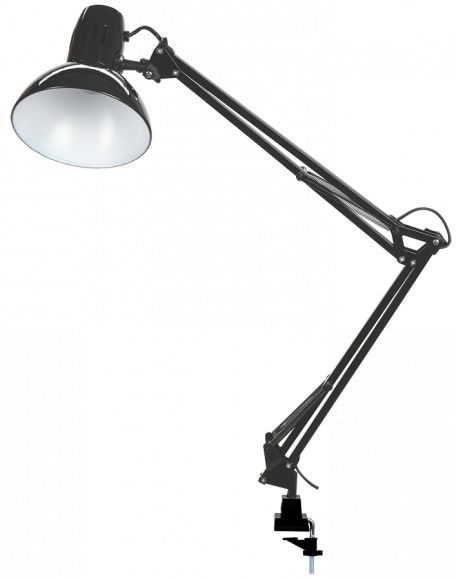 IEK LIGHTING Светильник настольный 1014 пантограф на струбцине Е27 черный IEK, LNNL4-1014-2-VV-40-K02