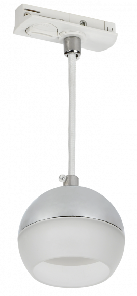 IEK LIGHTING Светильник 4119 декоративный трековый подвесной под лампу GX53 хром IEK, LT-UCB0-4119-GX53-1-K23