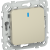 FLITE Выключатель 1-клавишный проходной с индикацией 10А ВС61-1-1-ФлШ шампань IEK, FI-V12-1-10-1-K37