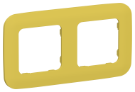 FLITE Рамка 2-местная РУ-2-А-ФлЖК желтый карри IEK, FI-M22-31-20-K44