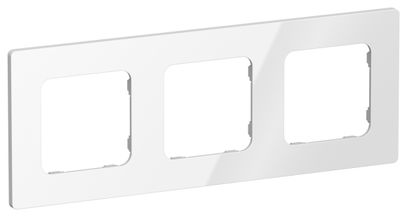 IEK FLITE Рамка 3-местная РУ-3-К-ФлБ белый IEK, FI-M32-32-20-K01