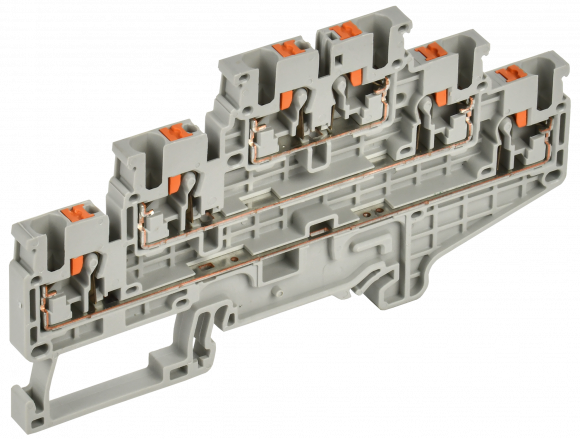 IEK Колодка клеммная CP-ML трехуровневая 2,5мм2 серая IEK, YCT23-00-3-K03-002