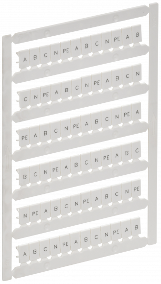 IEK ARMAFIX Маркер для CTS/CP 4мм2 с символами "A; B; C; N; PE" IEK, AF-CT10D-M-004-21