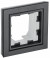 IEK BRITE Рамка 1-местная IP44 РУ-1-БрЧ-44 черный , BR-M12-44-K02
