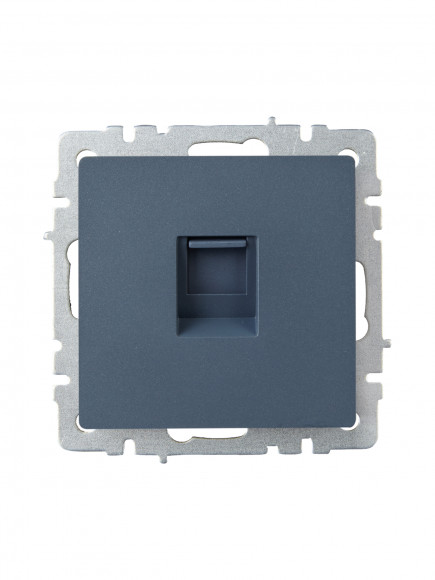 IEK BRITE Розетка компьютерная RJ45 кат.6 РК11-БрМ маренго , BR-K10-2-K35