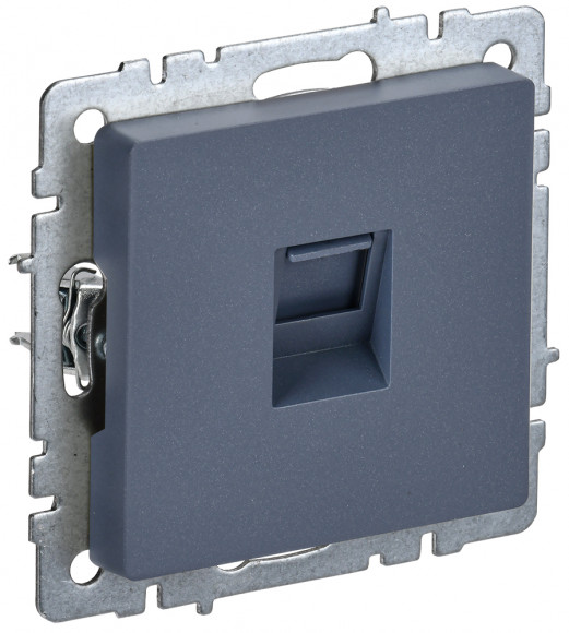 IEK BRITE Розетка компьютерная RJ45 кат.6 РК11-БрМ маренго IEK, BR-K10-2-K35