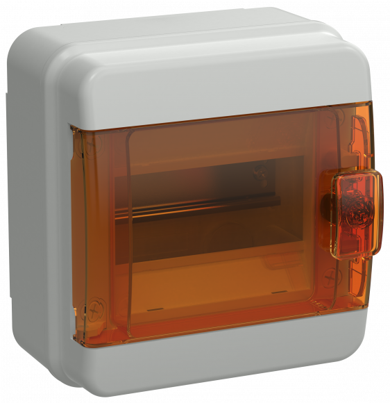 IEK TEKFOR Корпус пластиковый КМПн-6 IP65 оранжевая прозрачная дверь IEK, TF5-KP72-N-06-65-K03-K09