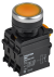 IEK Кнопка с подсветкой и фиксацией d=22мм 1NO+1NC жёлтая MASTER IEK, MI-BT60-11TD-3-11-K05