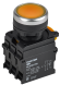 IEK Кнопка с подсветкой и фиксацией d=22мм 1NO+1NC жёлтая MASTER IEK, MI-BT60-11TD-3-11-K05