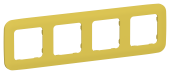 FLITE Рамка 4-местная РУ-4-А-ФлЖК желтый карри IEK, FI-M42-31-20-K44