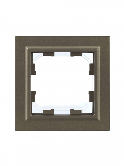 IEK BRITE Рамка 1-местная IP44 РУ-1-БрШ-44 шампань , BR-M12-44-K37