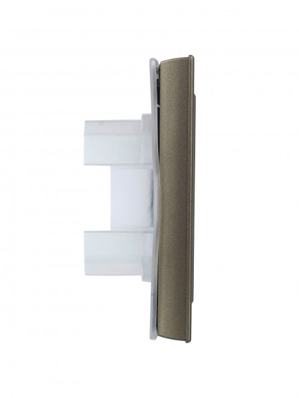 IEK BRITE Рамка 1-местная IP44 РУ-1-БрШ-44 шампань , BR-M12-44-K37