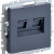 BRITE Розетка компьютерная двойная RJ45 кат.6 РК11-2-БрМ маренго IEK, BR-K20-2-K35