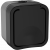 TORS Розетка 1-местная с заземляющим контактом и крышкой 16А IP55 TS120 графит IEK, TS-R16-16-55-K53