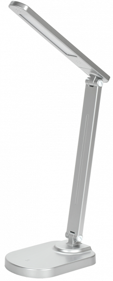 IEK LIGHTING Светильник светодиодный настольный 2028 5Вт на подставке USB-выход диммер серебро IEK, LDNL0-2028-1-UV-05-K27