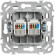 IEK FLITE Розетка 2-местная компьютерная RJ45 категория 5Е UTP РК5е-2-0-ФлШ шампань IEK, FI-K22-1-K37 IEK FLITE Розетка 2-местная компьютерная RJ45 категория 5Е UTP РК5е-2-0-ФлШ шампань IEK, FI-K22-1-K37