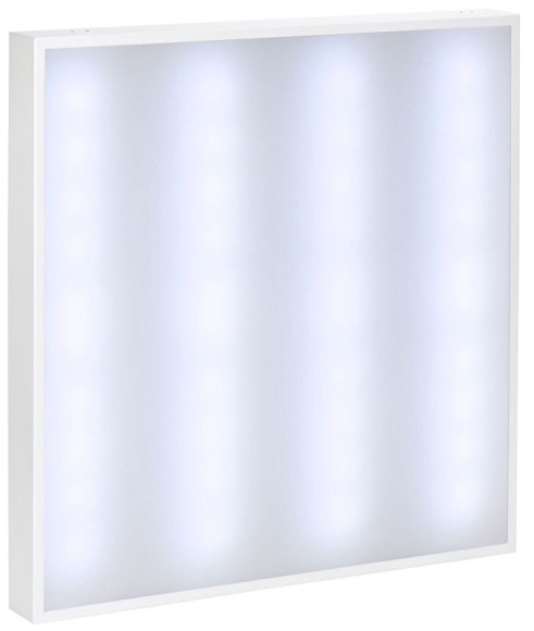 IEK LIGHTING PRO Светильник светодиодный ДВО 2001 45Вт 6500К IP40 588х588мм Грильято опал IEK, LTP-DVO1-2001-45-65-K01