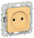 IEK FLITE Розетка без заземления с защитными шторками 10А РСш01-0-ФлЗ золотарник IEK, FI-R13-10-K90