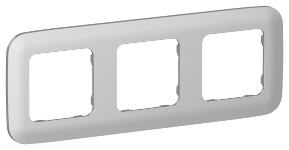 IEK FLITE Рамка 3-местная РУ-3-А-ФлА алюминий IEK, FI-M32-31-20-K47