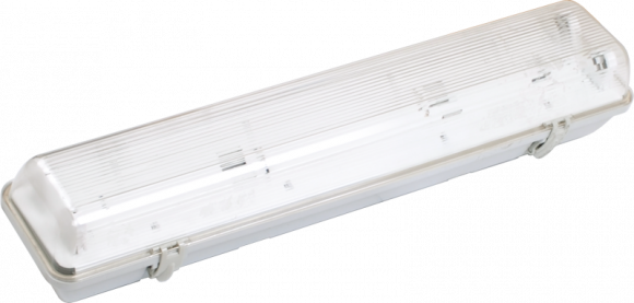 IEK Светильник ЛСП3901А ABS/PS 2х18Вт IP65 IEK, LLSP2-3901A-2-18-K03