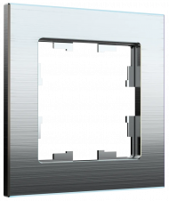 BRITE Рамка 1 -местная РУ-1-1-БрА металл алюминий , BR-M12-M-K47