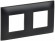 IEK SKANDY Рамка 2-местная SK-F02Bl черный , SK-M22-K02