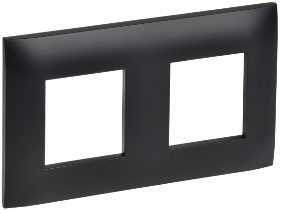 IEK SKANDY Рамка 2-местная SK-F02Bl черный , SK-M22-K02