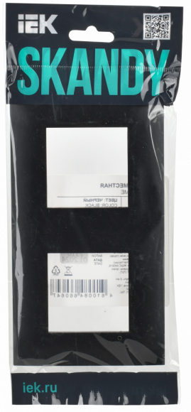 IEK SKANDY Рамка 2-местная SK-F02Bl черный , SK-M22-K02