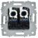 IEK BRITE Розетка компьютерная двойная RJ45 кат.6 РК11-2-БрАБ арктический белый IEK, BR-K20-2-K91