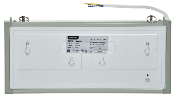 IEK LIGHTING Светильник аварийный ССА1001 на светодиодах 3Вт 1,5ч односторонний ВЫХОД-EXIT IEK, LSSA0-1001-003-K03