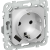 FLITE Розетка 1-местная с заземлением с защитными шторками 16А с USB A+C 20Вт безвинтовое крепление РСЮшс11-1-ФлА алюминий IEK, FI-R14-16-1-U22-020-K47