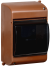 IEK KREPTA 3 Корпус пластиковый КМПн 2/4 IP30 дуб IEK, MKP42-N-04-30-12-D