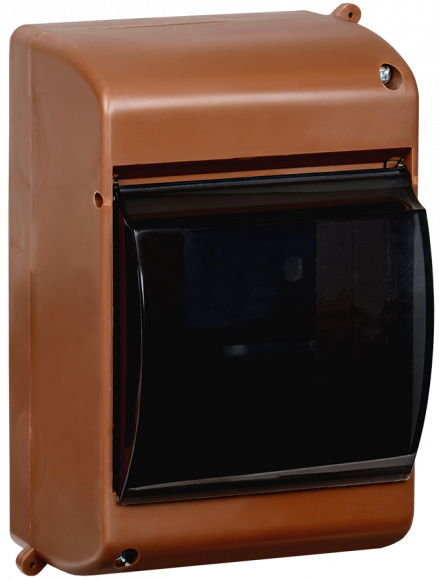 IEK KREPTA 3 Корпус пластиковый КМПн 2/4 IP30 дуб IEK, MKP42-N-04-30-12-D