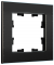 IEK BRITE Рамка 1 -местная РУ-1-1-БрЧ металл черный , BR-M12-M-K02