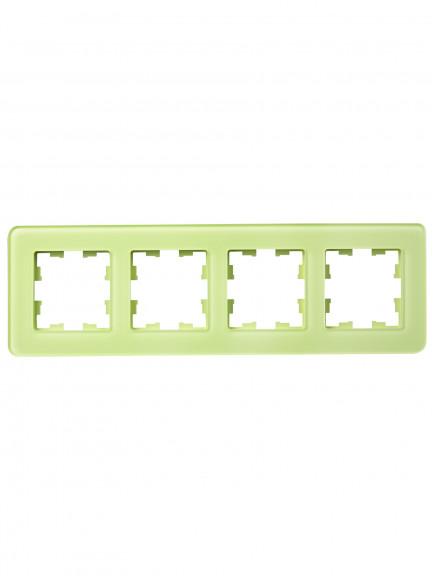 IEK BRITE Рамка 4-местная РУ-4-2-Бр стекло эко грин RE , BR-M42-G-41-K06