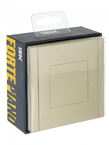 IEK FORTE&PIANO Заглушка с суппортом FP441 ваниль , FP-PL10-K10