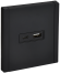 IEK FORTE&PIANO Розетка USB A+C 18Вт FP151M металл черный IEK, FP-U22-018-M-K02